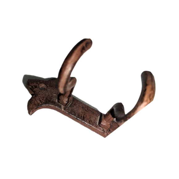 (2 for $40) Wrought Iron Wall Hook Bar - Vintage - Picture 2 of 3